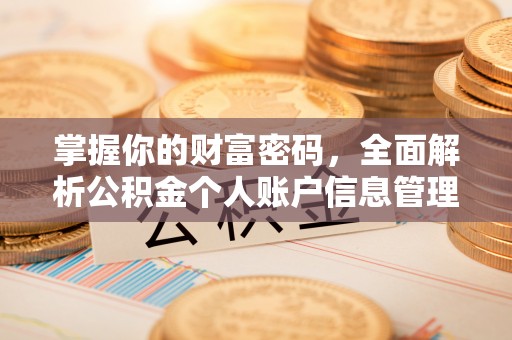 燕郊掌握你的财富密码，全面解析公积金个人账户信息管理