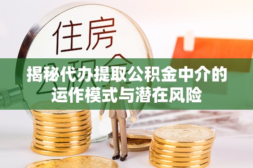 燕郊揭秘代办提取公积金中介的运作模式与潜在风险